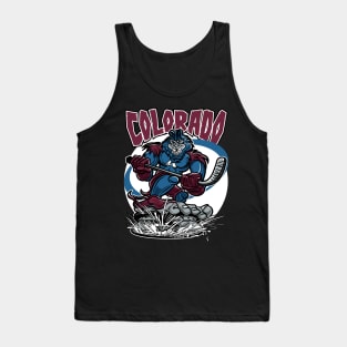 Colorado Bigfoot Hockey Player Tank Top